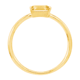 thumbnail image 3 of Women's Finecraft Baguette-Cut Natural Citrine November Birthstone Ring in 1K Gold, Size 6, 3 of 4