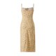 thumbnail image 3 of VISgogo - Vestido informal para mujer, estampado floral, sin mangas, cuello de tirantes, lazo en la parte inferior, vestido de playa con abertura alta VISgogo  moda, 3 of 9
