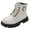 White, variant on Girls Boots Children Shoes Thick Heel Soft Sole Casual Booties Comfortable Breathable Booties Toddler Boots Brown 3