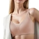 thumbnail image 2 of Gibobby Brasier deportivo para mujer Sujetador de realce posparto de alta gama para mujer, sujetador de cuidado anticaída y de Color sólido para mujeres embarazadas(Oro Rosa,M), 2 of 3