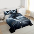 thumbnail image 3 of Homewish Natural Disaster Tornado Bedding Comforter Set 2pcs for Boys Girls,Abstract Lightning Twin Comforter Sets Microfiber,Black Grey Breathable Bedding Set,Luxury Bedroom Decor,Reversible, 3 of 8