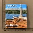 thumbnail image 2 of Imán para nevera 3D Belgrade hecho a mano, resina, 6,3 x 7,2 cm, 1 kg, 2 of 2