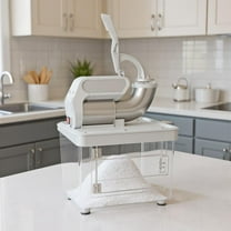 Topcobe 300W Commercial Ice Crusher with Dual Blades and Safety Switch for Home Kitchen Dorm-Gray