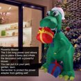 thumbnail image 3 of Decoration 6FT Inflatable Dinosaur Decoration with LED White Lights Blow Up Inflatable Christmas Decoration for Outdoor Party, 3 of 7