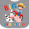 thumbnail image 4 of Inktastic Farmer Tractor EIEIO Big Bro Boys Baby Bib, 4 of 4