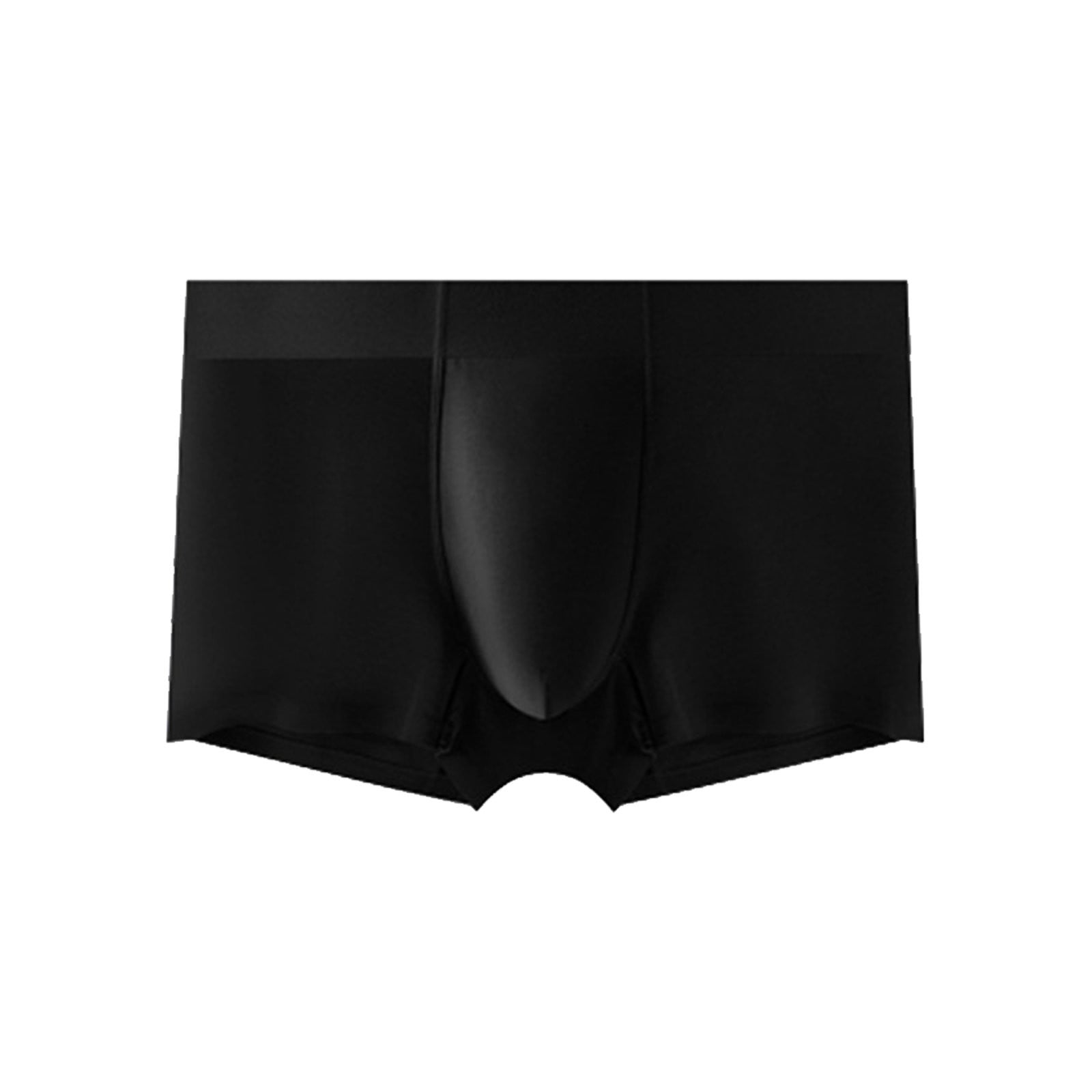 Underwear for Men Pack Boxers Underpants Solid Black 1Pack