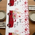 thumbnail image 5 of Table Runners 70 Inches Long Dress Scarves, Valentine's Day Farmhouse Coffee/Dining/Kitchen Table Decor, Holiday Table Runner, Pink Love Heart Truck Floral Romantic 13x70 Inch, 5 of 9