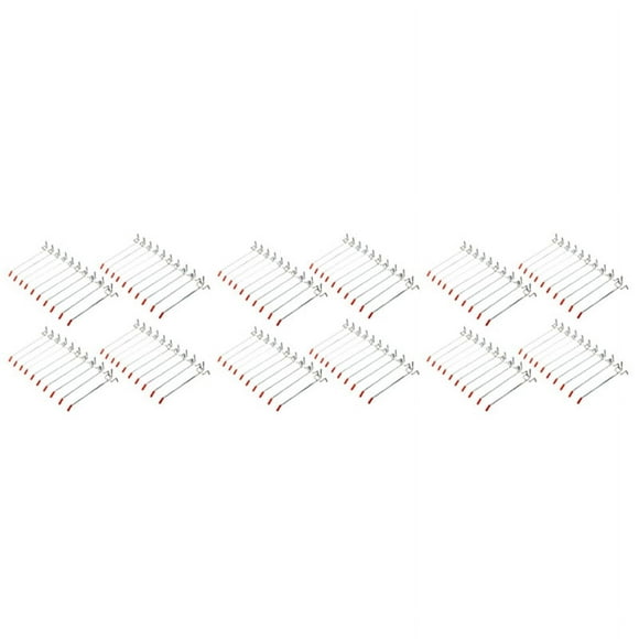 120Pcs Single Hooks 150mm Board Slat Wall Retail Display Shop Peg Fits 25mm