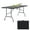 Black, variant on YRLLENSDAN Plastic Folding Table 6 FT with Built in Handle & Steel Legs, Portable Picnic Table Lightweight, for Party, Dining, Wedding, Picnic Indoor, Outdoor, Camping, White