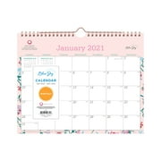 Blue Sky BCA 2021 11" x 8.75" Wall Calendar, Garden Flower