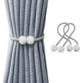 thumbnail image 1 of Magnetic Curtain Tiebacks, 2pcs Curtain Tie Backs Curtain Clips Rope Holdbacks Curtain Holder Buckles For Home Office hotel Window Decorative Curtains Accessorie, 1 of 5