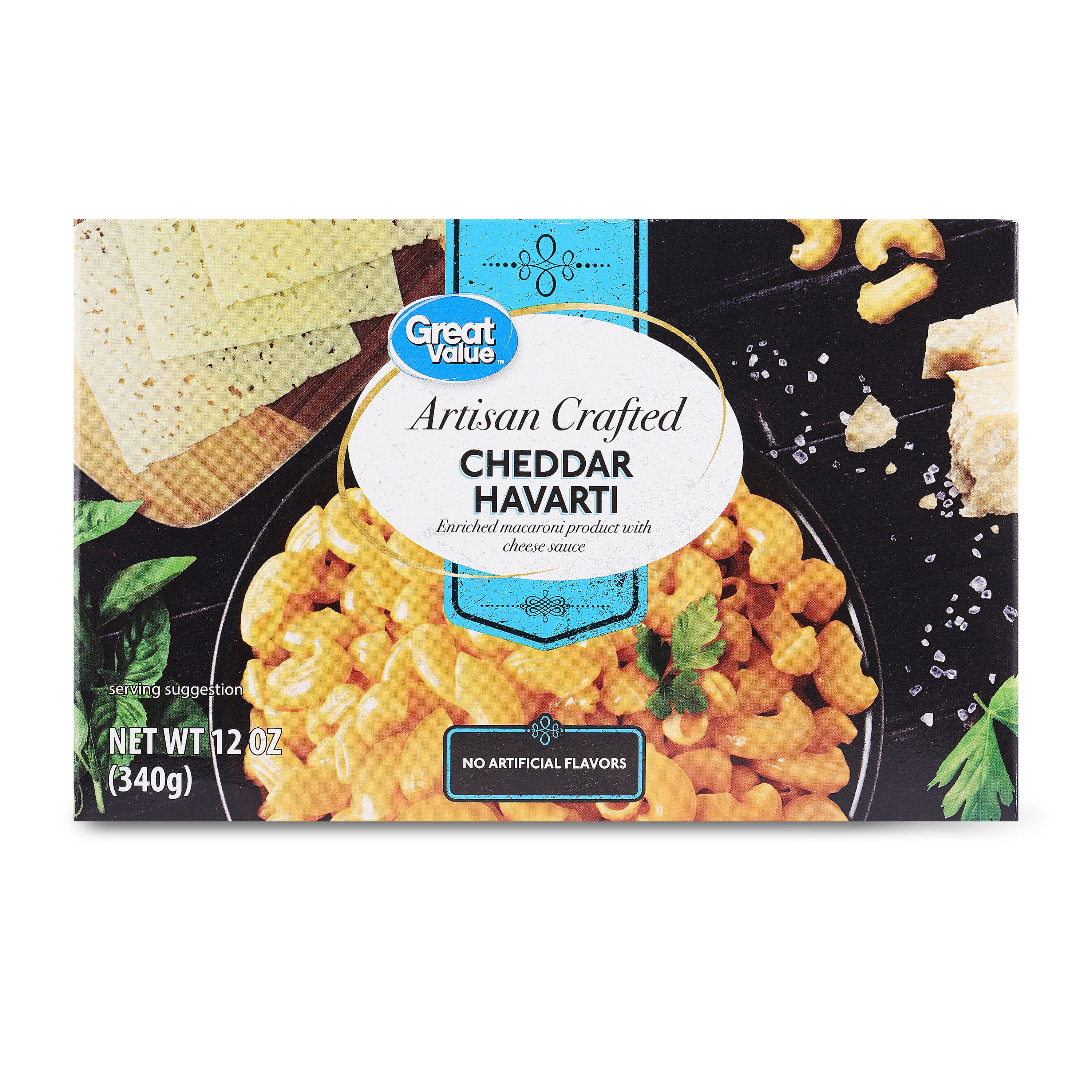 Great Value Artisan Crafted Havarti Cheddar Macaroni & Cheese, 12 oz