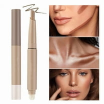 Kokovifyves Double Head Pencil Nose Highlight Brightening Liquid Three-dimensional Face Concealer 3ml