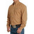 thumbnail image 2 of Cinch Men's Geo Print Long Sleeve Button-Down Western Shirt Orange X-Large, 2 of 4