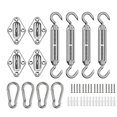 thumbnail image 1 of Shade Sail Fixing Kit, Stainless Steel Sun Shade Sail Fixing Kit For Triangle And Square, Rectangle, Sun Shade Sail Fixing Accessories, 1 of 5