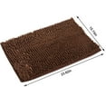 thumbnail image 2 of Uandlove Bathroom Rug,Soft Absorbent Bathroom Mat and Bath Mat Luxury Chenille,Bath Mat For Tub,23.62x15.74in,Brown, 2 of 8