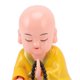 thumbnail image 2 of Small Buddhist Monk Solar Ornaments Light Energy Sensing Automatic Nodding Knocking Monk Decoration for Office Home Car Gift Yellow, 2 of 4