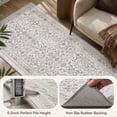 thumbnail image 5 of SIXHOME 2'x8' Runner Rug for Hallway, Washable Vintage Floral Rug, Soft Retro Distressed Indoor Carpet, Neutral Non-Slip Rug for Bedroom, Living Room and Home, Beige, 5 of 6