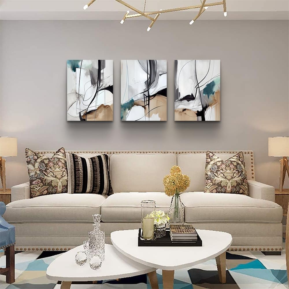 Canvas Wall Art For Living Room Wall Decor For Bedroom Modern Family Canvas Art Office Decor Abstract Wall Paintings Pictures Artwork Ready To Hang Room Home Decorations 12" X 16" 3 Piece