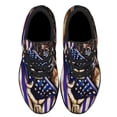 thumbnail image 2 of German Shepherd The Thin Blue Line American flag Shoes Sneakers Black Size 11.5, 2 of 7