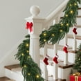 thumbnail image 6 of Dapclca Norfolk Pine Garlands with Light ,Pre-Lit Christmas Garland,Dense Norfolk Pine Real Touch Garlandfor Table, Mantle, Staires, Wall, Premium Indoor/Outdoor Christmas Decorations (1, 6ft), 6 of 7