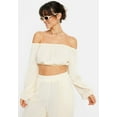 thumbnail image 2 of LSCN by LASCANA Women's Cropped Off The Shoulder Top, 2 of 6