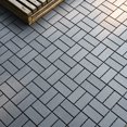 thumbnail image 5 of Plastic Interlocking Deck Tiles, 44 Pack 12"x12" Waterproof Outdoor Patio Tiles, All-Weather Interlocking Floor Tiles for Poolside, Balcony, Backyard, Easy to Install & Durable PP Material, 5 of 9