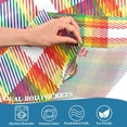 thumbnail image 4 of Coolnut Rainbow Glen Plaid Valance Curtains for Kitchen or Bathroom,Valances Window Treatment Rod Pocket Drape 54x18inch Light Filtering Living Room Bedroom Decor65, 4 of 6