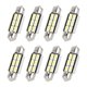 thumbnail image 1 of 8uds 39mm Blanco 5630 LED Interior Domo Luces Licencia Placa Bombilla Unique Bargains Luz del adorno del coche LED, 1 of 6