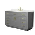 thumbnail image 7 of Wyndham Collection Wcg262660s-Qtz-Us3mxx Beckett Tk 60" Free Standing Single Basin Vanity, 7 of 7