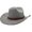 Grey, variant on Xijirk Cowboy Hat with Curved Wide Rolled Brim Tall Creased Embossed Leather Hatband Lightweight Headwear for Western Country Music Festival Halloween Cosplay,Black,One Size
