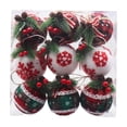 thumbnail image 2 of Adornos de bolas de Navidad, adornos decorativos, colgantes, regalos de fiesta, adornos navideños para árboles de Navidad, para fiestas en interiores Estilo E, 2 of 8