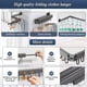 thumbnail image 3 of Tendedero Plegable para Ropa, Tendedero Retractil Pared, Tendedero Plegable Extensible 120 cm, 18 Ganchos Ajustables 360°, Estante Retráctil para Ahorro de Espacio, Ideal para Lavandería, Balcón, 3 of 7