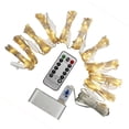 thumbnail image 2 of Cadena de luces LED para cortina con control remoto por USB, 300 luces, 8 modos de colores, alambre de cobre, 3 x 3 m, 2 of 14