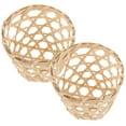 thumbnail image 5 of Yongwei Woven Glass Vase Sleeve 2pcs Rattan Cup Holders, 5 of 8