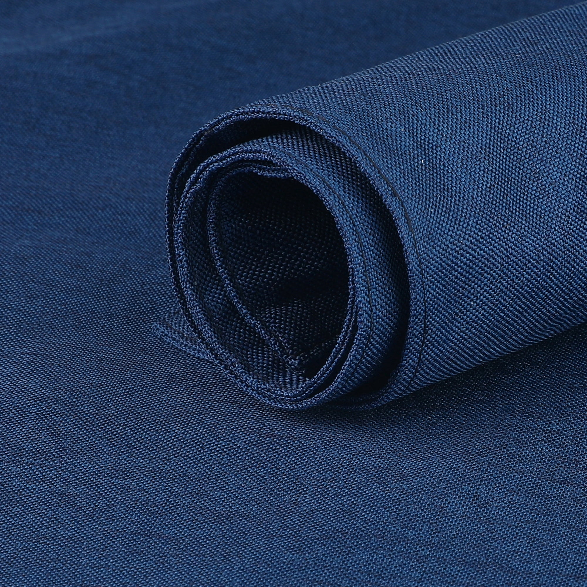 Unique Bargains Placemats Set of 6 Heat Resistant Place Imitation Linen Place Table Mats Dark Blue
