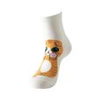 thumbnail image 2 of 5PCS Calcetines con estampado de gato para mujer, medias de algodón a media pantorrilla, medias de gato, regalo de San Valentín, regalo de vacaciones, 2 of 5