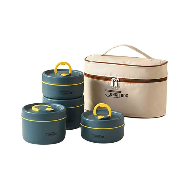 Hyknon Bento Boîte à Portable Isolée, Conteneur à Lunch en Acier Inoxydable Étanche avec Compartiment