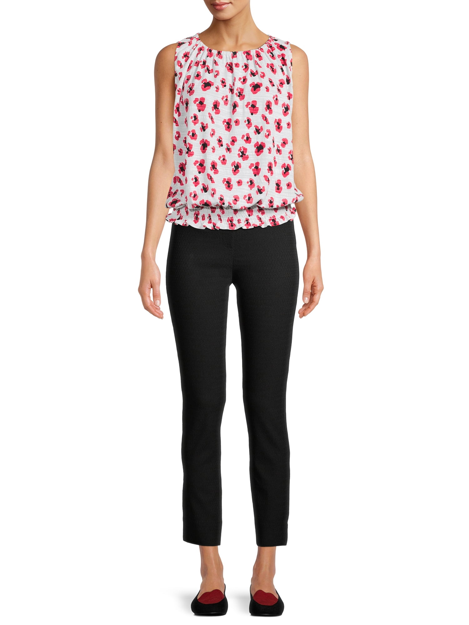 Resource Club Women's Sleeveless Smocked Top