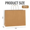 thumbnail image 5 of Laklulu 25 Bolsas Kraft Bolsas de Regalo Bolsas de Compras, Bolsas de Regalo Kraft para Fiestas con Asas a Granel, 5 of 5
