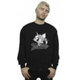 thumbnail image 2 of Tom And Jerry Mens Greyscale Square Sweatshirt, 2 of 3