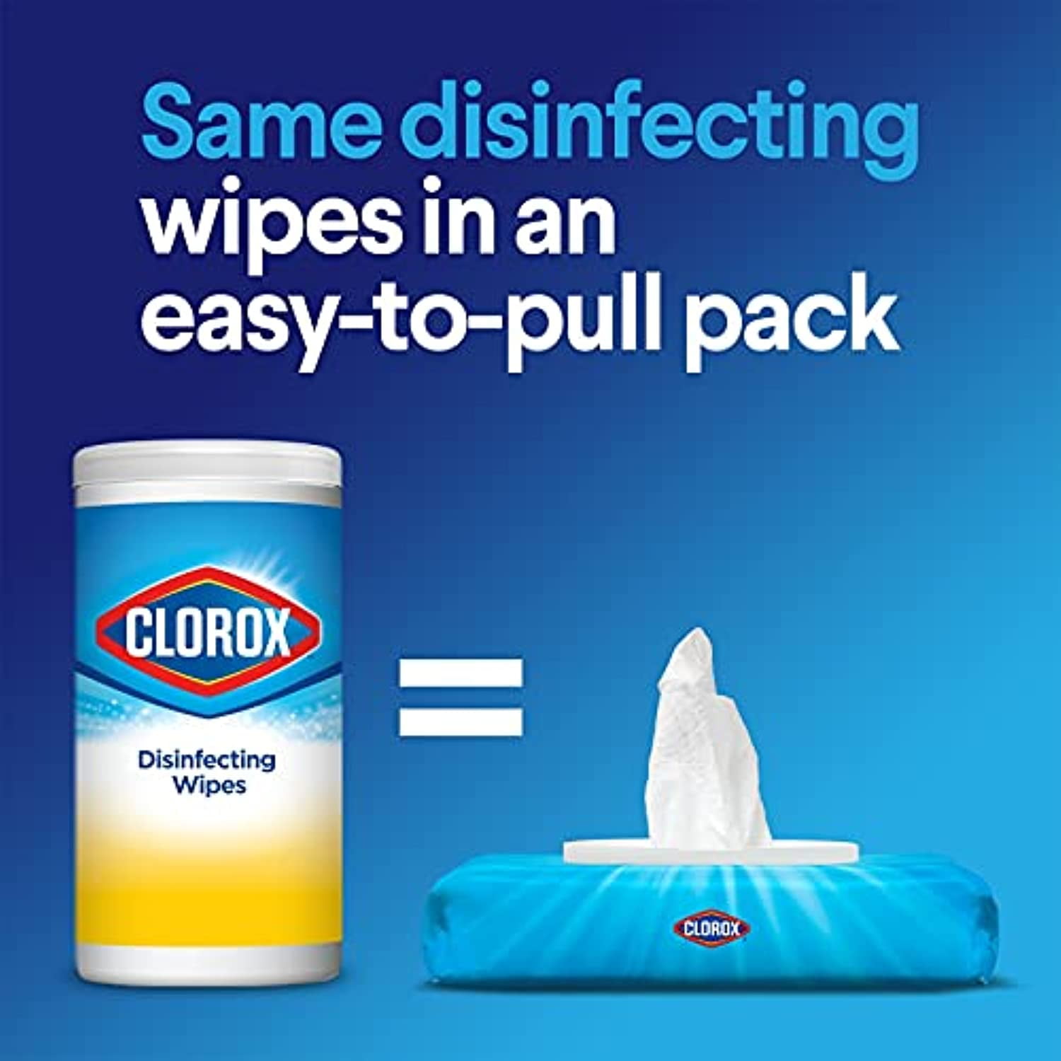 Clorox Disinfecting Wipes, Fresh Scent - 75 Count Each (Pack Of 6) (31430), Packaging May Vary