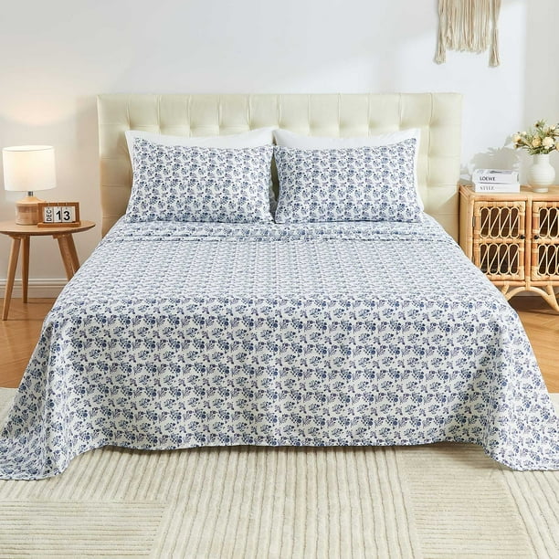 Gogreen Juego de Sábanas Completo de 4 Pzas con Bolsillo Profundo de 14 Pulgadas, Juego de Sábanas de Microfibra Transpirable Súper Suave de Tamaño Completo, Juego de Decoración Del Hogar