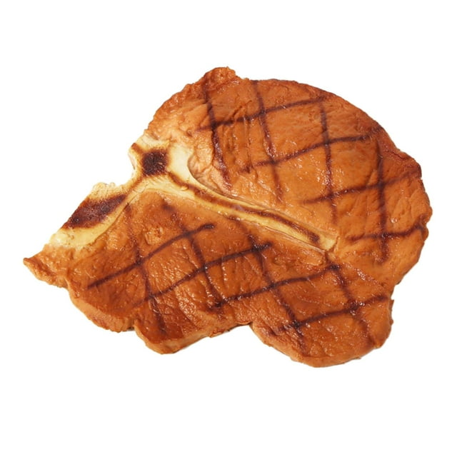 Filete de simulación realista, filete de carne artificial de aspecto natural, modelo de adorno. bistec grande falso
