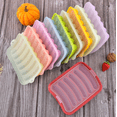 thumbnail image 4 of Sausage Mold Silicone Hot Dog Mold Sausage Mold Hot Dog Baking Mold DIY Sausage Mold Hot Dog Silicone Mold with 6 Holes Silicone Sausage Molds With Lids for Oven and Microwave Cooking Fridge, 4 of 6