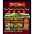thumbnail image 2 of Bucheli, Jen 15x17 Black Ornate Wood Framed with Double Matting Museum Art Print Titled - Toy Shop, 2 of 4