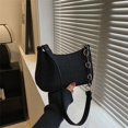 thumbnail image 1 of Bolso de hombro de fieltro para mujer, bolsa subaxilar, diseño de nicho, textura avanzada, axila, media luna, sillín, dermatoglifo, nuevo, 2023 xuanjing unisex, 1 of 2