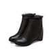 thumbnail image 4 of Zapatos de aumento de altura para mujer Botines de tacón de cuña de encaje de color sólido de moda casual Wmkox8yii  sa2896, 4 of 4