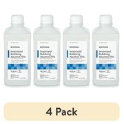 (4 pack) McKesson Isopropyl Rubbing Alcohol - First Aid Antiseptic, 16 oz, 1 count