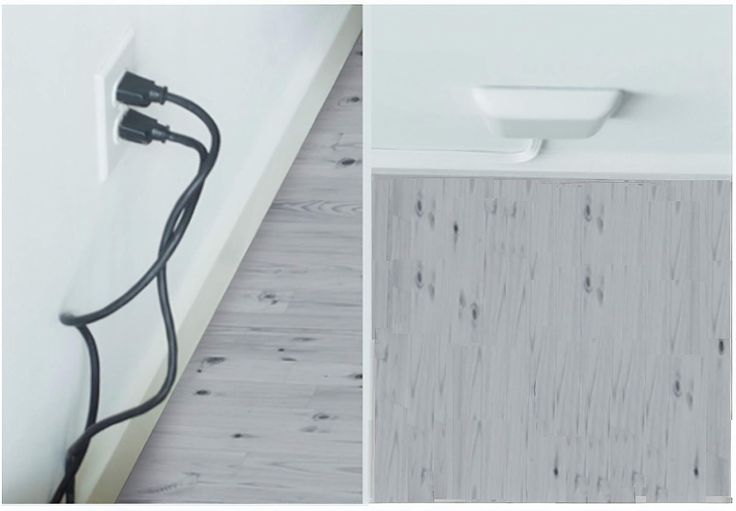 Sleek Socket Wall Outlet Concealer 3ft Flat Cord photo 8